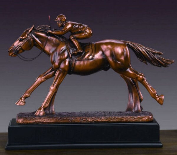 Horse and Jockey Statue